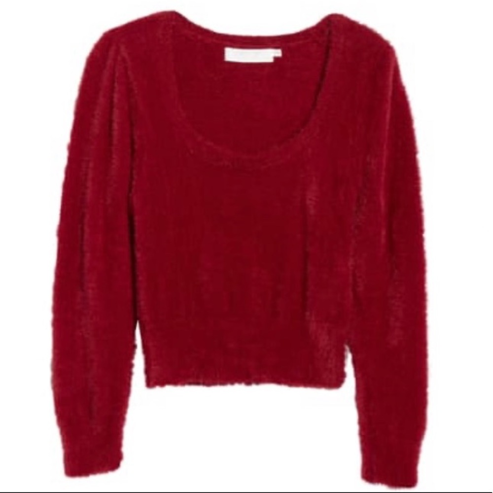 ASTR the Label Fuzzy Crop Sweater